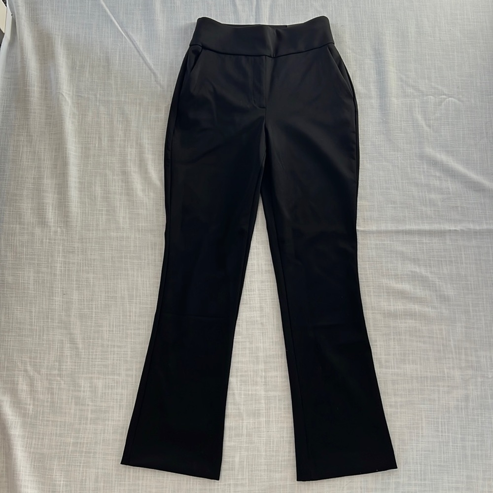 Express Super Soft/Double Knit High Rise Black Boot Pants